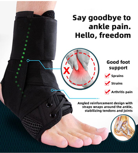 Attelle de <span class=keywords><strong>cheville</strong></span> robuste et réglable pour le soulagement de la douleur, la protection des ligaments et des entorses - Product Image 4