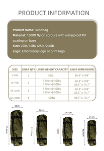 Durable 1000D Nylon Cordura Weight Lifting Fitness <strong>Sandbag</strong> for <strong>Exercise</strong> - Product Image 3