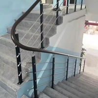Système de balustrade moderne en acier inoxydable 304 pour villa, appartement, ferme, escalier et balcon, avec installation facile