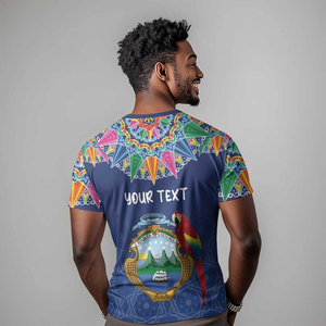 Camiseta extragrande de alta calidad para hombre <span class=keywords><strong>Pura</strong></span> <span class=keywords><strong>Vida</strong></span> para Costa Rica Estampado inspirado Personalizado Oxcart Adornado Diseño Ropa para hombre - Product Image 4