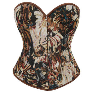 Viviblook Z0129TP01 Women <b>Corset</b> <b>Top</b> Retro Fishbone <b>Corset</b> Tight Fitting Gathering Women Sexy Plus Size Strapless <b>Top</b> - Product Image 5