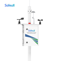 Safewill ES80A-Y8 Sistema de Monitoreo de Polvo en Línea, Monitor de Aire Urbano, PM2.5/PM10/TSP, Equipo de Monitoreo de Datos en la Nube 4G LTE en Tiempo Real