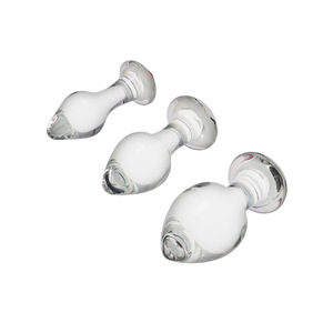 Оптовая продажа с фабрики, большая Анальная пробка, секс-игрушки для взрослых, мастурбатор с анусом, стеклянная Анальная пробка - Product Image 2