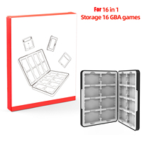 Boîte de rangement pour cartes de jeu 16 en 1 - Organisateur magnétique pour cartouches Game Boy Advance Fabriqué en Chine continentale
