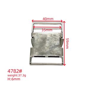 <span class=keywords><strong>Collar</strong></span> de Perro de Metal Ajustable de 25 mm al por Mayor con Clip de Liberación Rápida y Hebilla de Anillo Dorado para Correa de Mascotas - Product Image 6