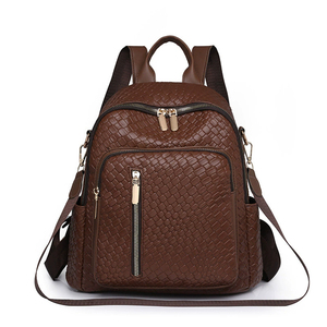 Sang Trọng Cổ Điển Mùa Đông Của Phụ Nữ Không Thấm Nước Vuông Ba Lô Với Dây Kéo Đóng Cửa Arcuate Dây Đeo Vai Cho Đại Học Sử Dụng Hàng Ngày - Product Image 4