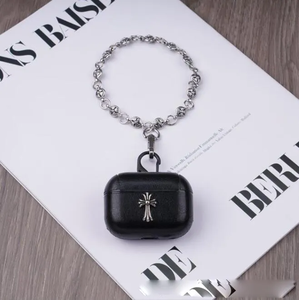 Funda de cuero para <span class=keywords><strong>Apple</strong></span> <span class=keywords><strong>Airpods</strong></span> 1/<span class=keywords><strong>2</strong></span>/3/<span class=keywords><strong>pro</strong></span>/<span class=keywords><strong>PRO</strong></span> <span class=keywords><strong>2</strong></span> de cuerpo completo con patrón cruzado - Product Image 1