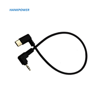 Câble audio USB C AUX de type C vers 2,5 mm mâle plaqué or à 90 degrés pour haut-parleur d'écouteurs de téléphone portable