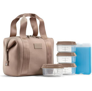 2025 Nueva caja de almuerzo con aislamiento de neopreno de moda bolsa de almuerzo térmica personalizada para mujer - Product Image 1