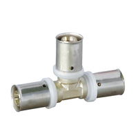 Raccords de tuyau d'eau, coudé en cuivre, matériaux de plomberie, raccords de pression en laiton pex al pex 16mm