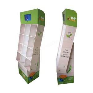 Tùy chỉnh hiện đại thân thiện với môi siêu thị Rack hiển thị lưới hộp GiấY ĐứNg cho Rau Trái Cây sàn các tông hiển thị - Product Image 2