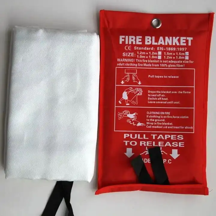 Cobertor anti-fogo de fibra de vidro reutilizável para proteção corporal cobertores anti-fogo personalizados de 2m