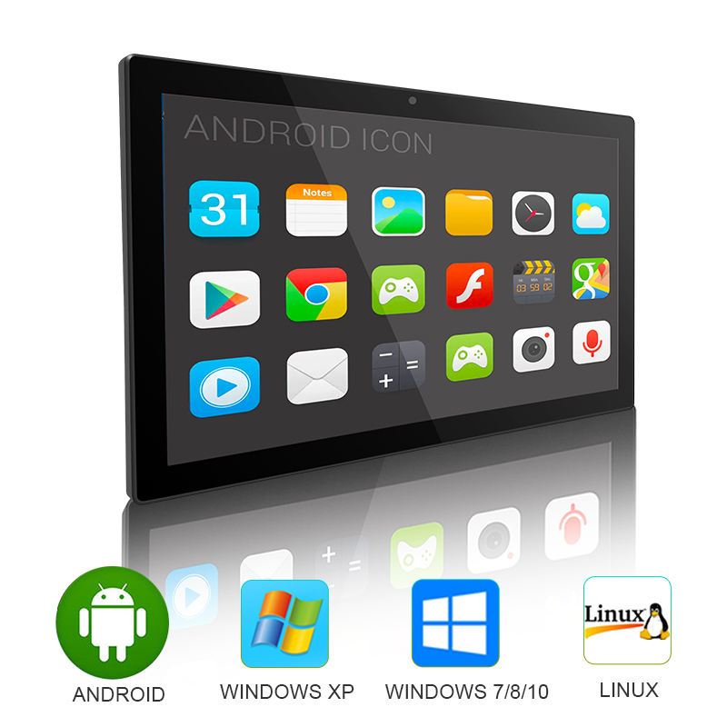 23.6 Inch IPS 2+16/4+16 All in One Industrial Panel PC Android VESA Wall Mount 2+16/4+16 23.6 Inch IPS AMD Touch Tablet Pc