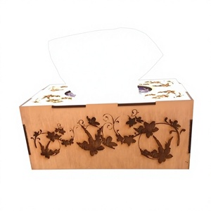 ARTISAN CRAFT Large Premium Natural Wood <b>Tissue</b> Box Cover & Storage Solution-American Style - Product Image 1