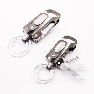 מחזיקי מפתחות מתכת חדשניים מצית USB סיגריה סליל טסלה מצית חשמלי נטענת עם מחזיק מפתחות