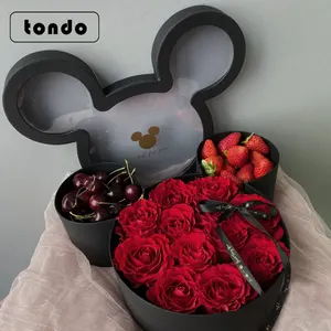 Jrtondo — fleur de rose au design personnalisé, joli, luxe, emballage de cadeau de noël, boîtes à fleurs