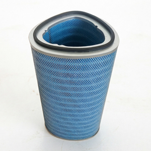 Filtre à air industriel plissé ovale bleu personnalisable pour collecteur de poussière de sablage et de revêtement par poudrage - Product Image 2