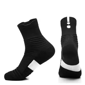 Chaussette de sport antidérapante respirante et confortable pour le pied pour tous les âges chaussettes de basket-ball souples