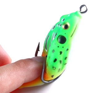 กบกระโดดแบบใหม่ ขาหมุนได้ ตัวเบ็ดสแตนเลสสีดำ น้ำหนัก 12 กรัม ตีไกล ตกปลาได้ไกล ใช้เป็นเหยื่อปลอมได้ แข็งแรง - Product Image 3