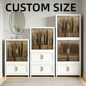 ตู้เสื้อผ้าพลาสติกแบบพับได้ Henry Stackable สำหรับจัดเก็บเสื้อผ้า ของเล่น รองเท้า เฟอร์นิเจอร์ในบ้าน ห้องนอน - Product Image 3