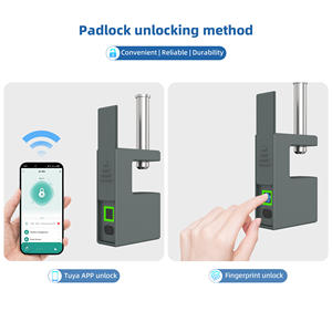 Cadenas intelligent à <span class=keywords><strong>empreinte</strong></span> <span class=keywords><strong>digitale</strong></span>, cadenas sans clé étanche pour la salle de sport, les bagages et la sécurité extérieure - Product Image 4
