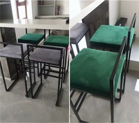 Table de design moderne de style industriel minimaliste HomeFront Desk Tabourets hauts Tabouret de bar Meubles
