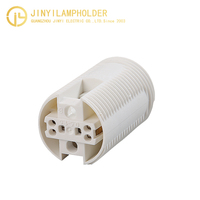 E14 support de lampe Edison à filetage complet base de lampe en plastique blanc 2A 250V accessoires de lumière douille d'ampoule en gros