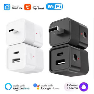 <span class=keywords><strong>2</strong></span>'si 1 arada Tuya Akıllı WiFi Mikro USB Tip-C Adaptör Anahtarı 5V Mini USB Güç Adaptörü Akıllı Yaşam Kontrolü Alexa Google Yandex Alice Üzerinden - Product Image 1