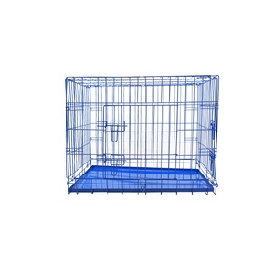 <span class=keywords><strong>Cages</strong></span> métalliques pour chiens et chats à bas prix, écologiques, avec plateau en plastique et fermeture à bouton - Product Image 5