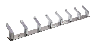 8 Pin Premium SS202 Stainless Steel Cloth <b>Hook</b> Adjustable Wall Mount Heavy Duty Rustproof Coat Towel Door Bathroom <b>Kitchen</b> - Product Image 4