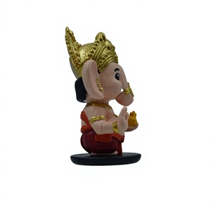 Estatua de Plástico de Shree Ganesh Skin Fun Spring para Decoración de Escritorio en Casa u Oficina, Regalo de Primera Calidad - Product Image 5