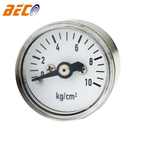 1inch 25mm Paintball 10kg Mini Air Pressure Gauge With Stainless Steel Case Bunden Tube Mini Barometer