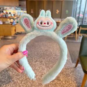 Diadema de Maquillaje para Mujer, Diadema con Orejas de Conejo para Lavar la Cara, Cuidado de la Piel, Banda para el Cabello Antideslizante, Accesorios de Baño Cosméticos Kawaii - Product Image 6