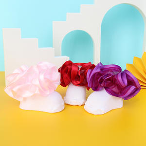 뜨거운 판매 발목 짧은 면 아기 소녀 클래식 캔디 컬러 레트로 레이스 프릴 키즈 공주 양말 - Product Image 5