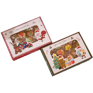 Eco-Friendly Custom Printed Merry <strong>Christmas</strong> Food Gift Paper <strong>Boxes</strong> Exquisite Square Baking Packaging with <strong>Window</strong> - Product Image 4