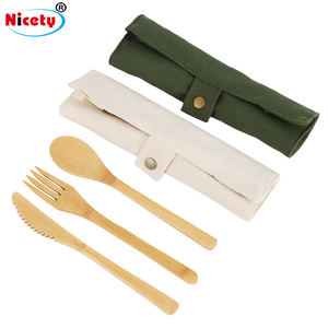 6 pièces de vaisselle réutilisable pour les voyages en plein air, baguettes, cuillère, <span class=keywords><strong>fourchette</strong></span>, <span class=keywords><strong>couteau</strong></span>, ensembles de vaisselle durables - Product Image 1