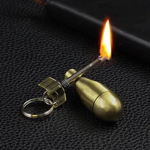 Креативные металлические зажигалки Hy628 10000 с брелоком, подвесные керосиновые зажигалки, оптовая продажа