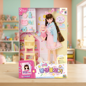 Poupée Mimi avec ensemble de soins pour bébé 30-50 cm, jouet éducatif pour filles - Product Image 2