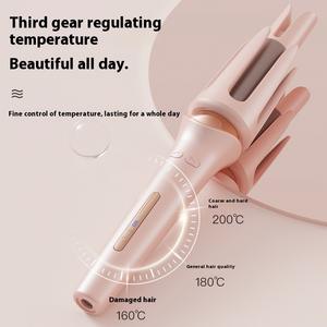 New Cross Border Automatic <b>Curling</b> Iron 32mm Ceramic Enamel Electric Perm With Adjustable Heat Settings For Lazy Person - Product Image 2