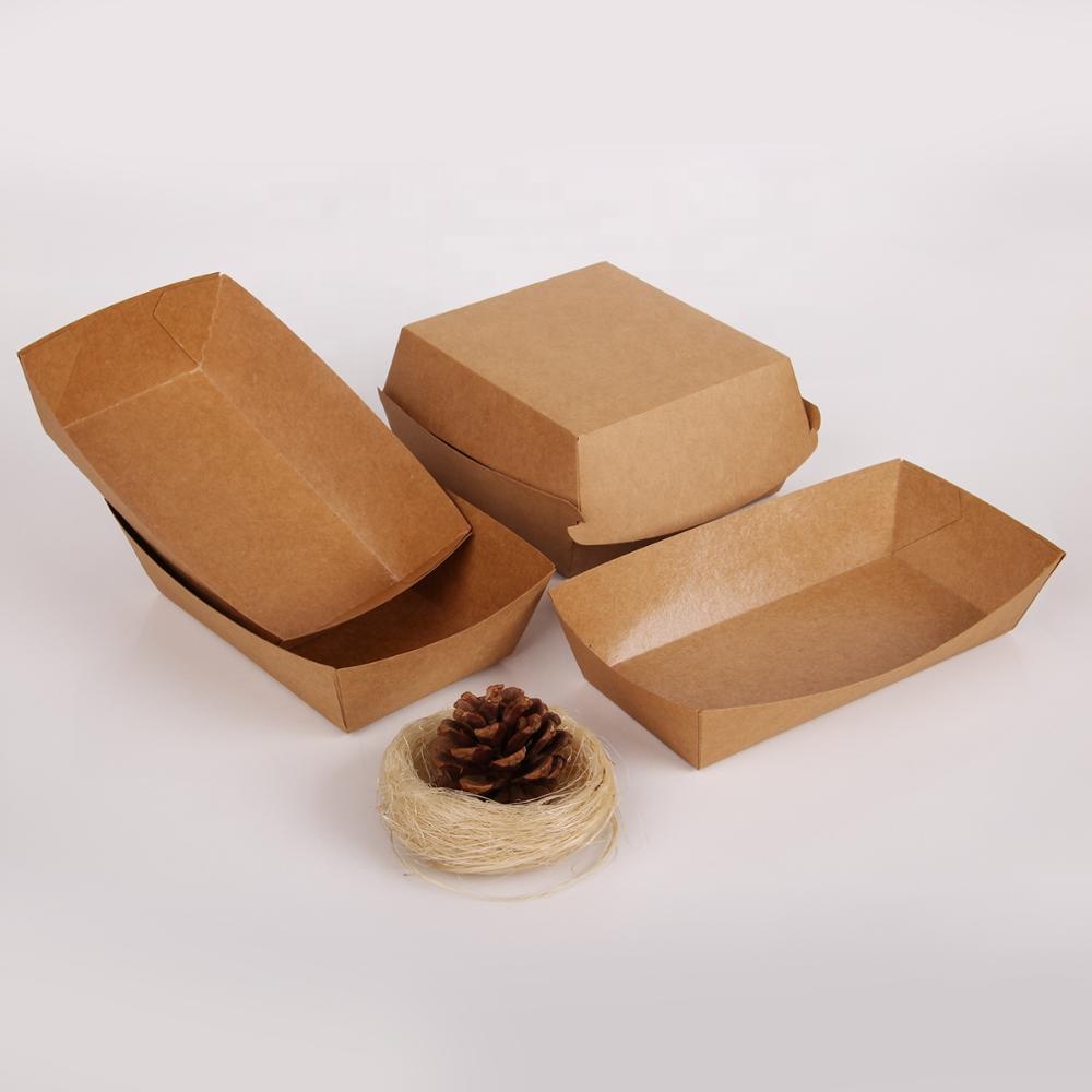 mini burger compartment paper box