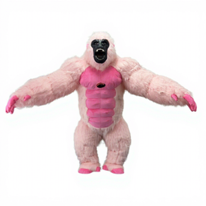 Disfraz de Mascota de Peluche con Pelo Largo, Gorila Inflable de 2.2M/2.6M/3M, Disfraz de Mascota Animal para Caminar, para Festivales de Halloween - Product Image 1