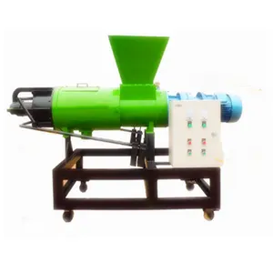 Screw Pressing Cow Dung Drying Machine / Animal Waste Dewatering Machine / Manure Sludge