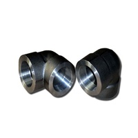 Forgé Low 3000 # /6000 #   Raccord de tuyauterie coudé à 90 degrés 45° en acier au carbone A105, soudable, NPT, résistant à la corrosion, 2 pouces DN50 ANSI B16.11