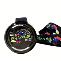 Médaille de marathon en métal personnalisée, finition sportive en émail souple en alliage de zinc, fabriquée sur mesure