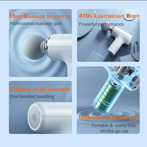 Pistola de masaje deportiva portátil para masajeador de músculos del cuerpo Dispositivo de percusión para una mejor comodidad y conveniencia - Product Image 2