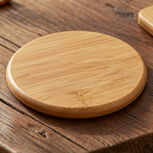 Posavasos de bambú y madera al por mayor, regalos de vajilla china, alfombrillas aislantes del calor, posavasos para mesa de comedor, platillos para té - Product Image 2
