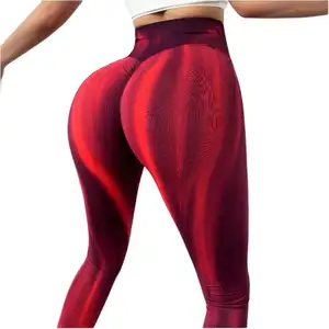 Yoga Pants Leggings Push Up Peach Hip Womens Young Camel Toe Cotton Flare Pour Femmes Knee And Elbow Beaded Leggings
