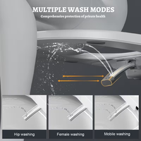 Toilette intelligente haut de gamme avec capteur au pied, chasse d'eau silencieuse, bidet électrique, toilette connectée pour la rénovation de complexes hôteliers de luxe