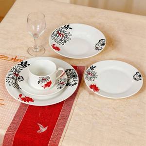 30 pièces de vaisselle ronde moderne en porcelaine japonaise avec motif floral - Vaisselle en porcelaine anglaise et royale - Product Image 2