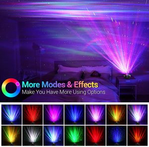 Đèn Chiếu Sao Phía Bắc Tinh Vân Đèn Led Điều Khiển Từ Xa Qua Ứng Dụng Điện Thoại Điều Khiển Bằng Giọng Nói Thông Minh <span class=keywords><strong>Galaxy</strong></span>, Máy Chiếu Bầu Trời Cực Quang - Product Image 2